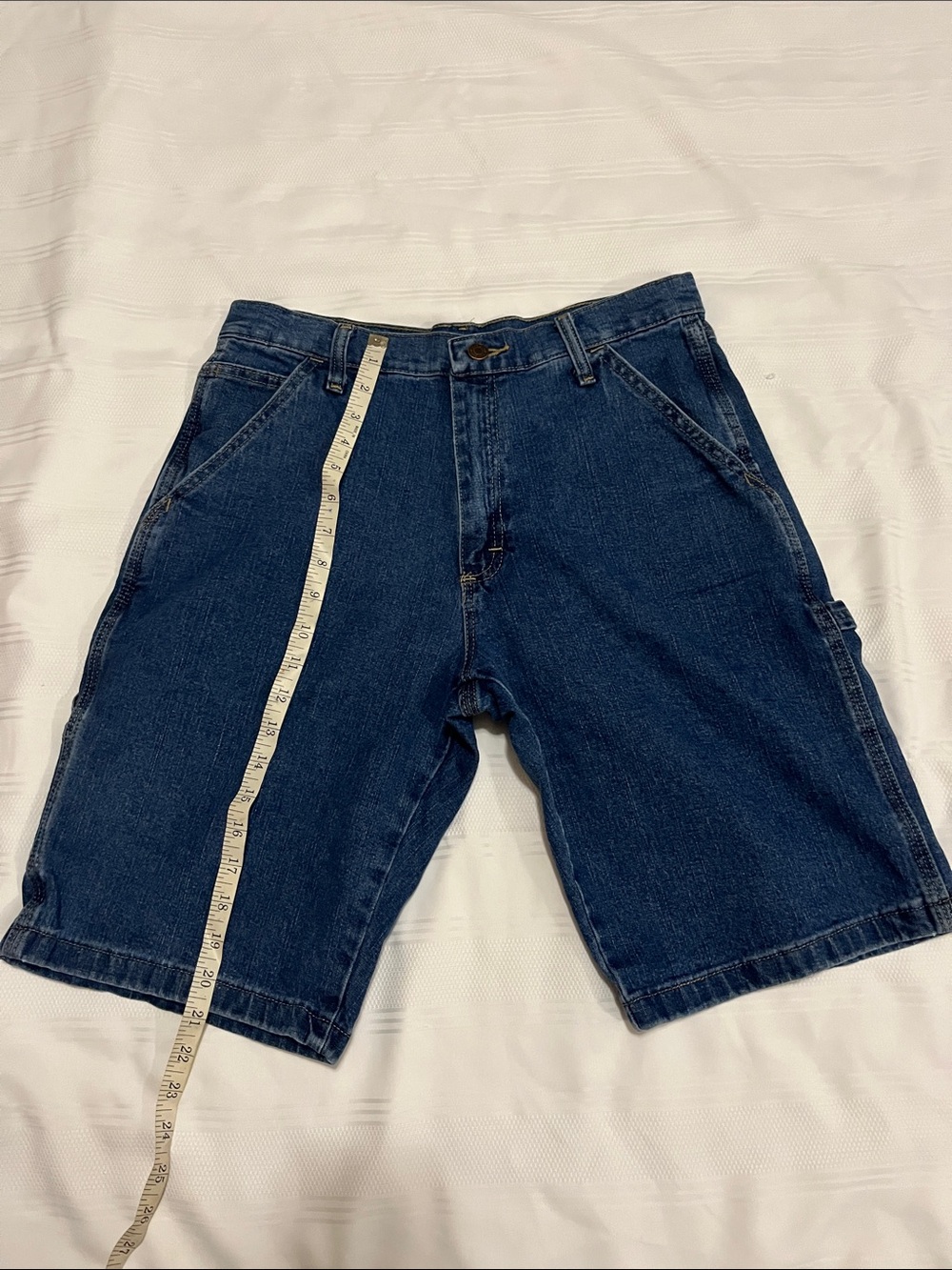 Wrangler Dark Blue Denim Work Shorts